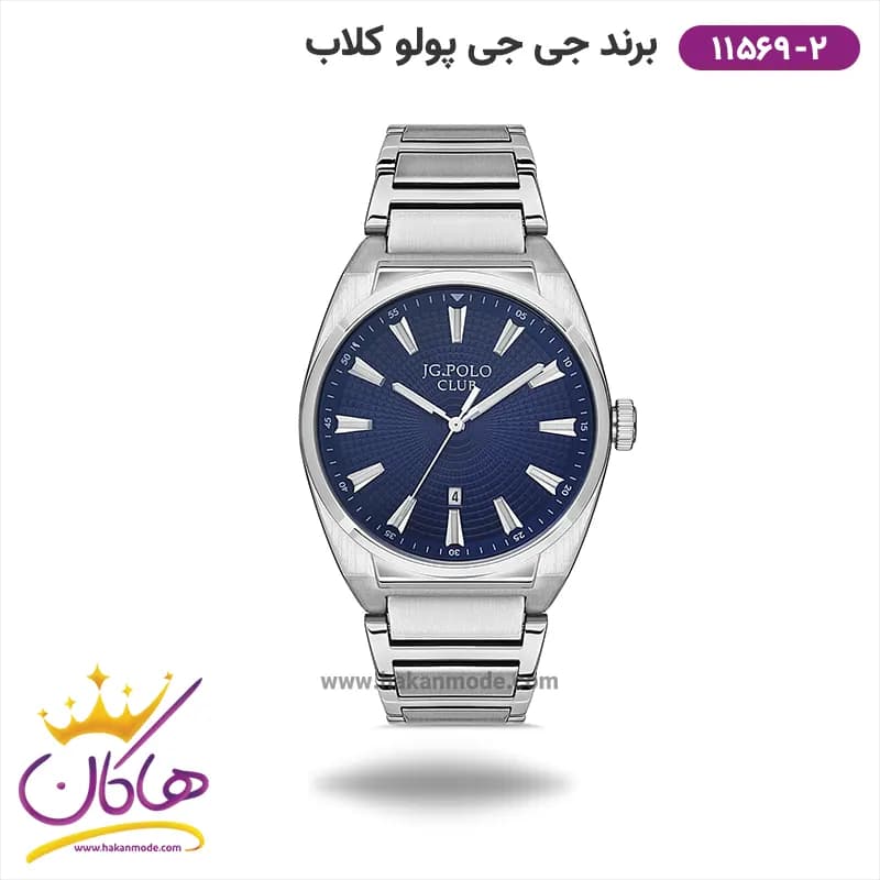 ساعت جی جی کلاب مردانه فلزی صفحه آبی کد 11569/2
