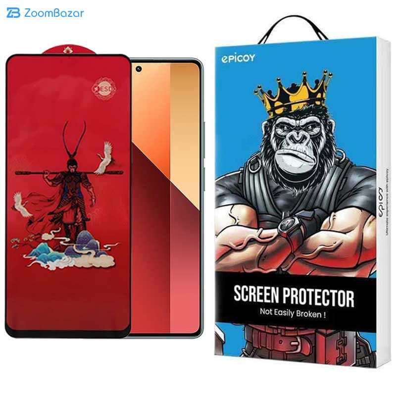 گلس اپیکوی مدل Monkey King مناسب برای گوشی موبایل شیائومی Redmi Note 13 Pro 4G/5G / Note 13 4G/5G / Note 13R Pro 5G — تصویر ۲