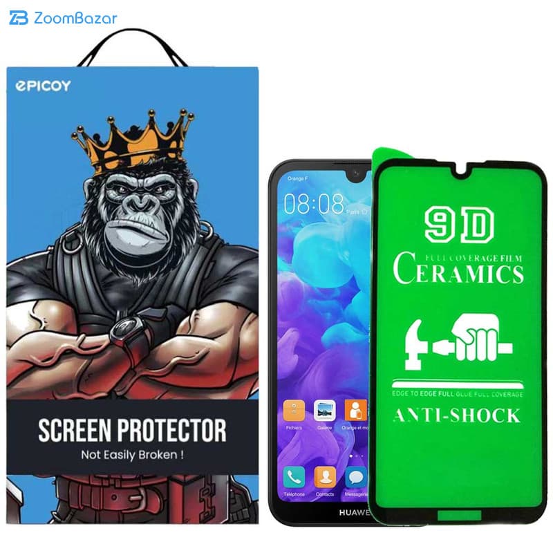 گلس سرامیکی اپیکوی مدل unbreakable مناسب برای گوشی موبایل هوآوی Y5 2019 — تصویر ۲