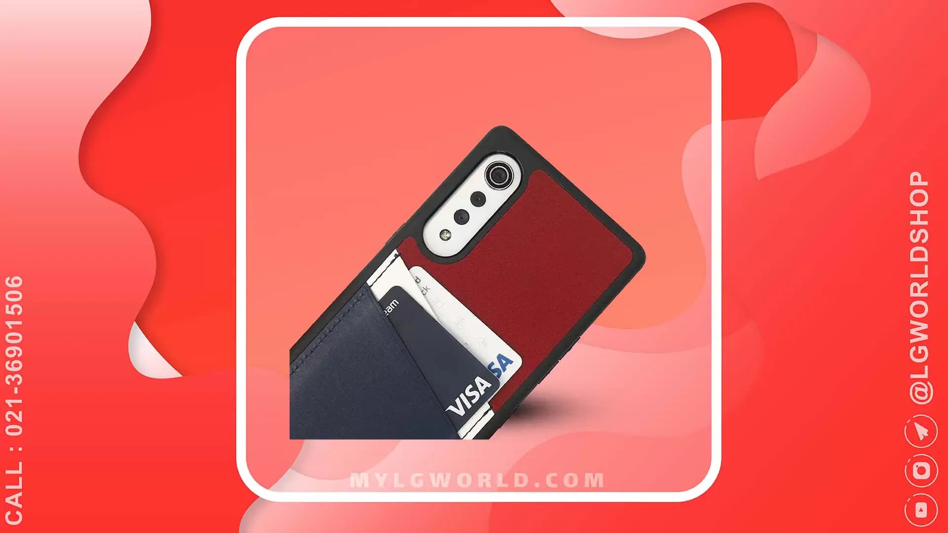 کاور چرم اصل Design Skin برای LG VELVET ساخت کره جنوبی – طرح فرانسه — تصویر ۶