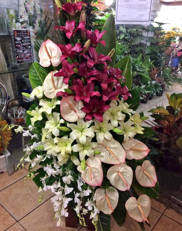 سبد گل پایه دار یکطرفه کد 464