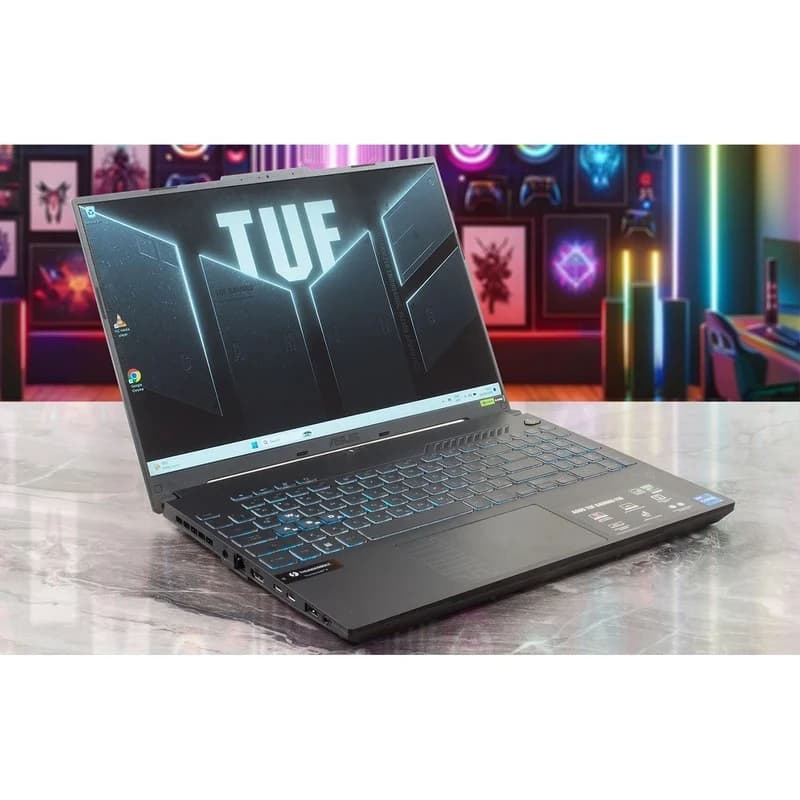 لپ تاپ 17 اینچی گیمینگ ایسوس TUF Gaming F16 FX707VJ Core 5‑210H-16GB DDR4 1TB SSD RTX3050 — تصویر ۸