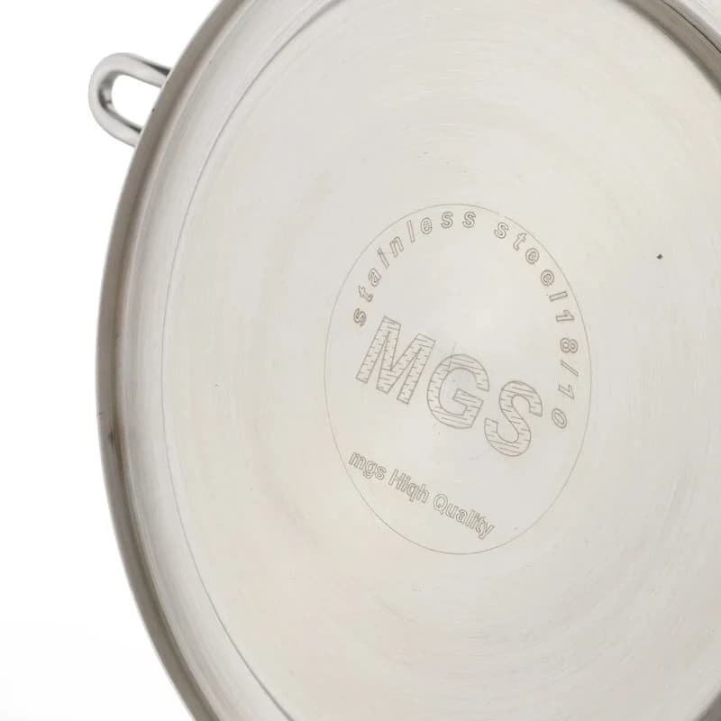 کتری استیل و قوری چینی ( براق استیل) برند ام جی اس MGS کد کالا K41018 — تصویر ۵