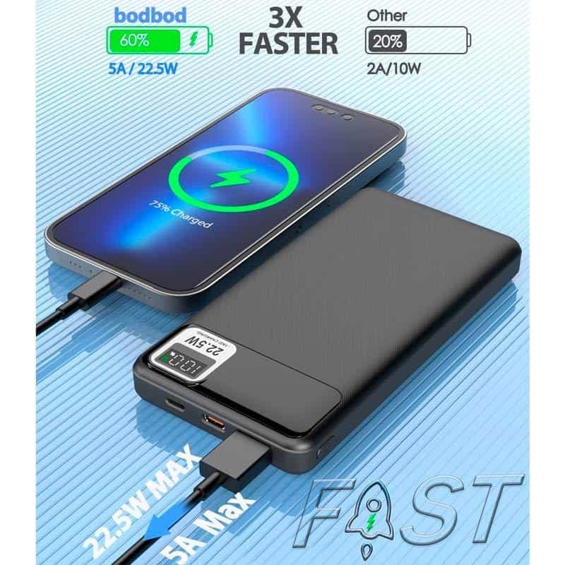 پاور بانک فست شارژ 10000 ارلدام Earldom ET-PD29 PD 22.5W — تصویر ۸
