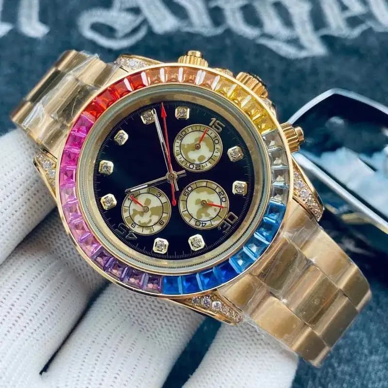 ساعت طرح Rolex (طلایی) کد 4226