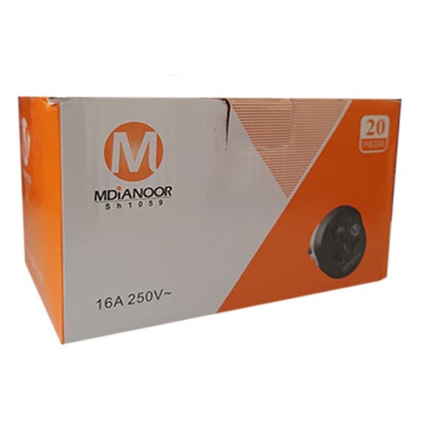 تبدیل برق 3 به 2 شاخه MDIANOOR مدل 128 — تصویر ۲