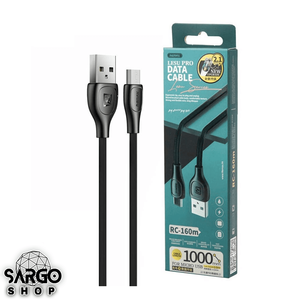 کابل تبدیل USB به microUSB ریمکس مدل RC-160m طول ۱ متر
