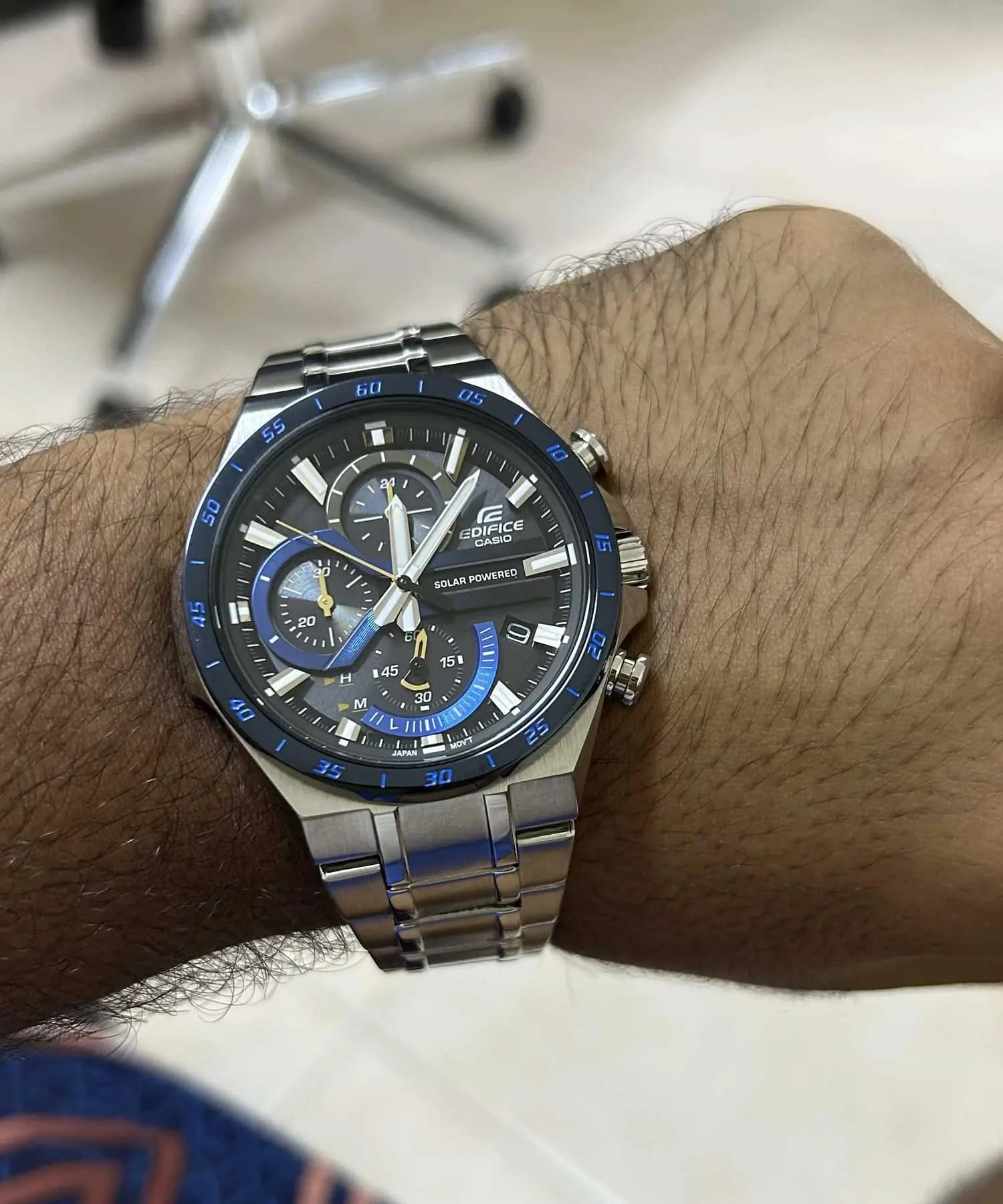 ساعت مچی مردانه اصل کاسیو (casio) زیرمجموعه ادیفایس مدل EQS-920DB-2AVUDF — تصویر ۴