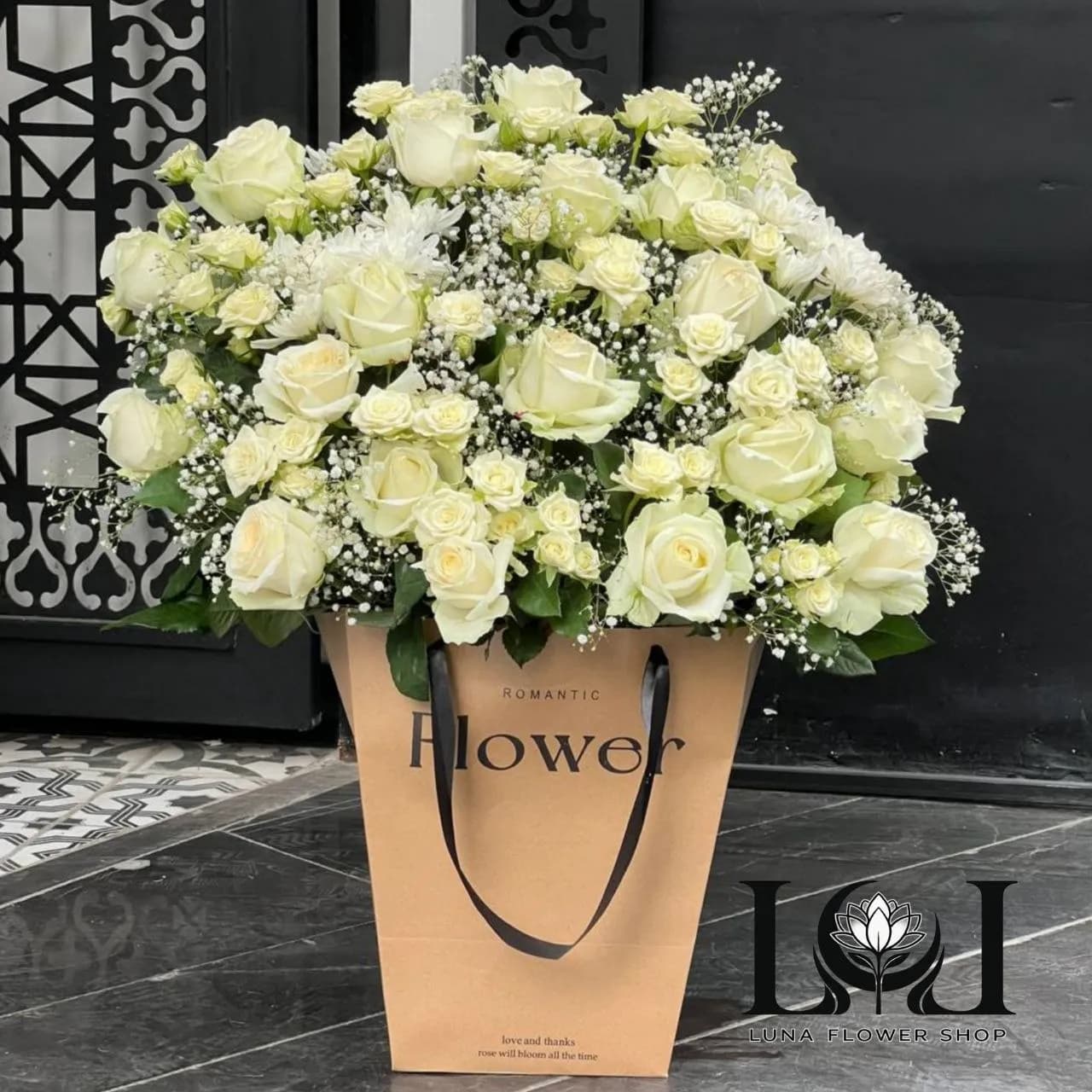 فلاور بگ گل رز طبیعی SL122
