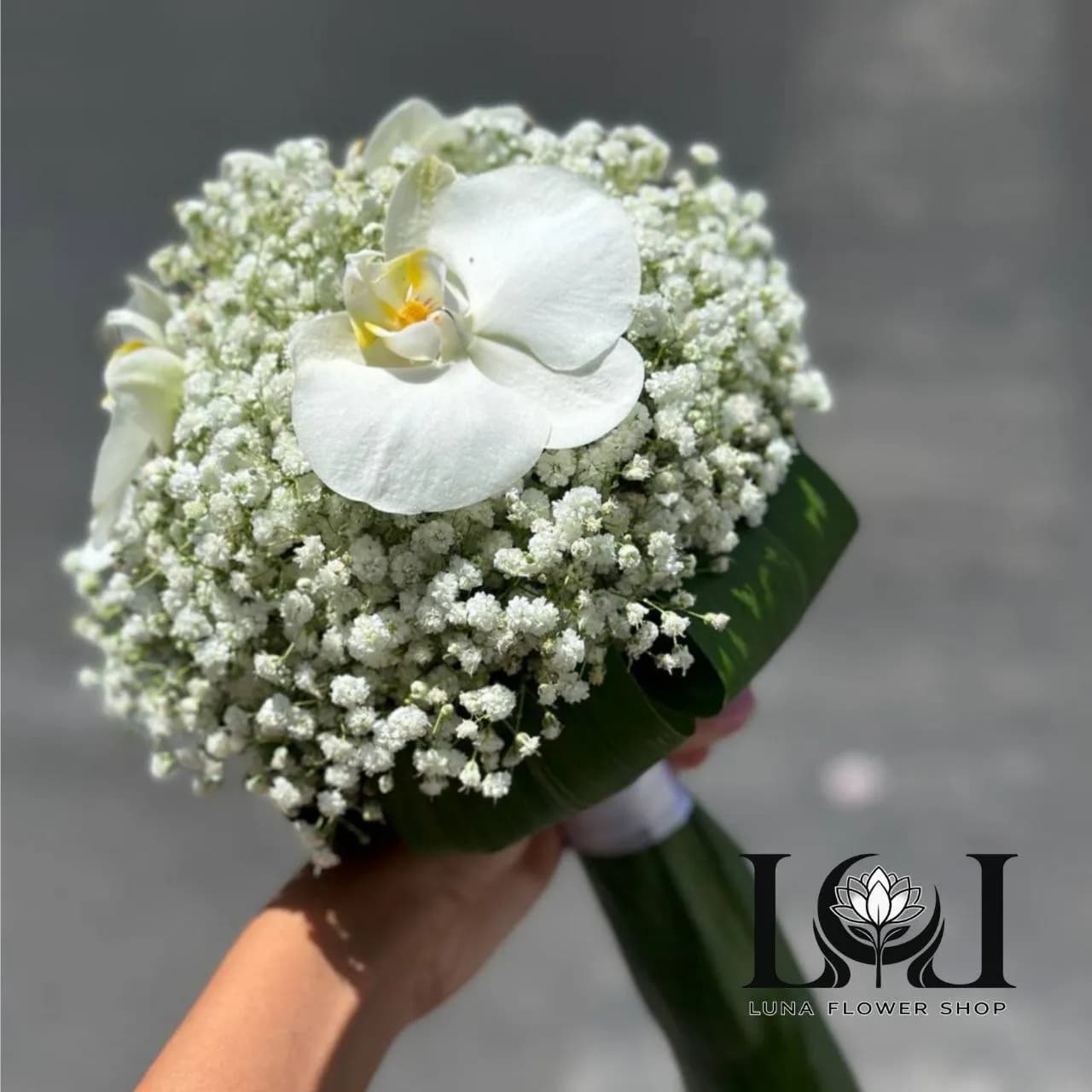 دسته گل طبیعی عروس DL201 — تصویر ۲