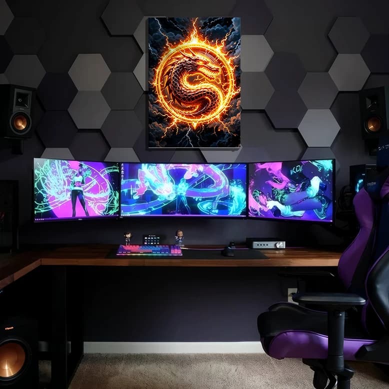 متال پوستر بازی مورتال کامبت Mortal Kombat با کد G-67 — تصویر ۲