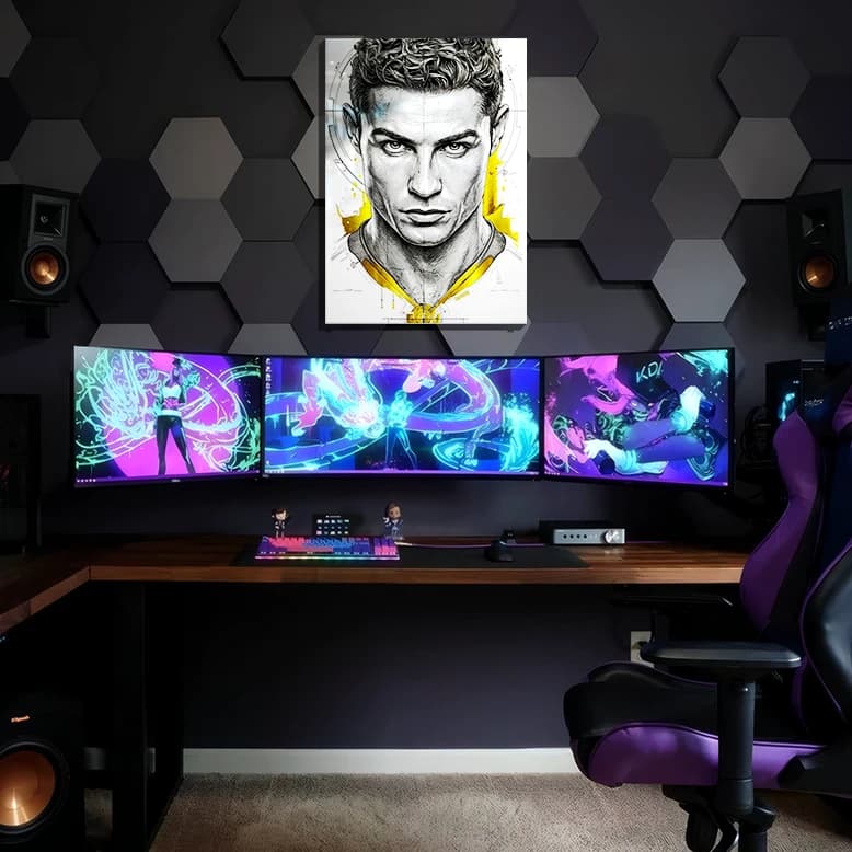 متال پوستر کریستیانو رونالدو Cristiano Ronaldo با کد S-07 — تصویر ۲
