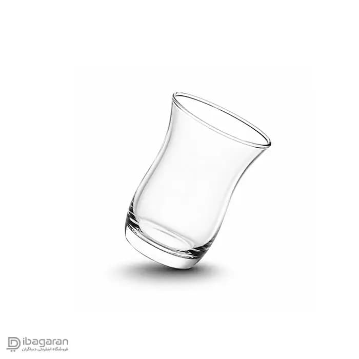 استکان کمر باریک 6 عددی پاشاباغچه مدل جهانگیر 42191 — تصویر ۳