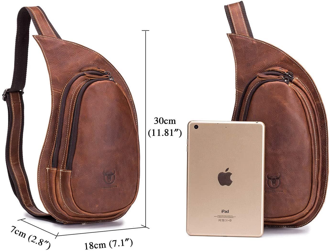 کیف کراس بادی و تکشانه چرم طبیعی مدل Crossbody Bag 30 | سیلوا چرم — تصویر ۳