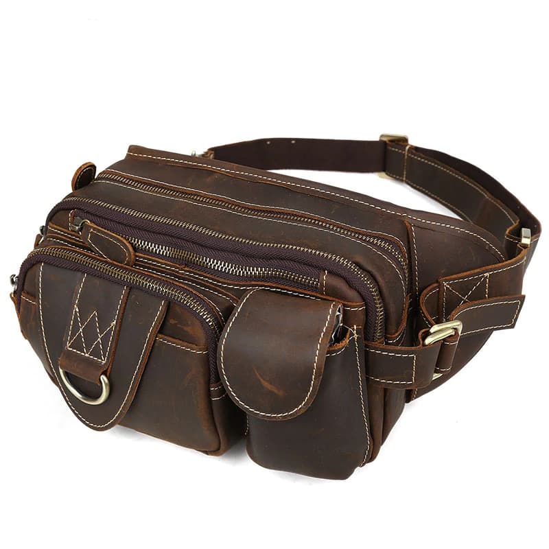 کیف کمری چرم طبیعی مدل Waist Bag 29 | سیلوا چرم — تصویر ۶