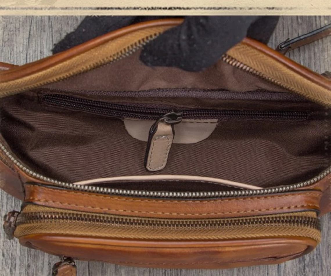 کیف کمری چرم طبیعی مدل Waist Bag 25 | سیلوا چرم — تصویر ۵