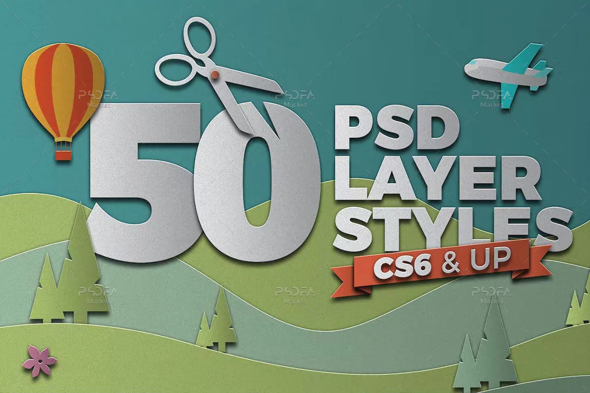 50 استایل کاغذ و مقوا کرافت فتوشاپ — تصویر ۵