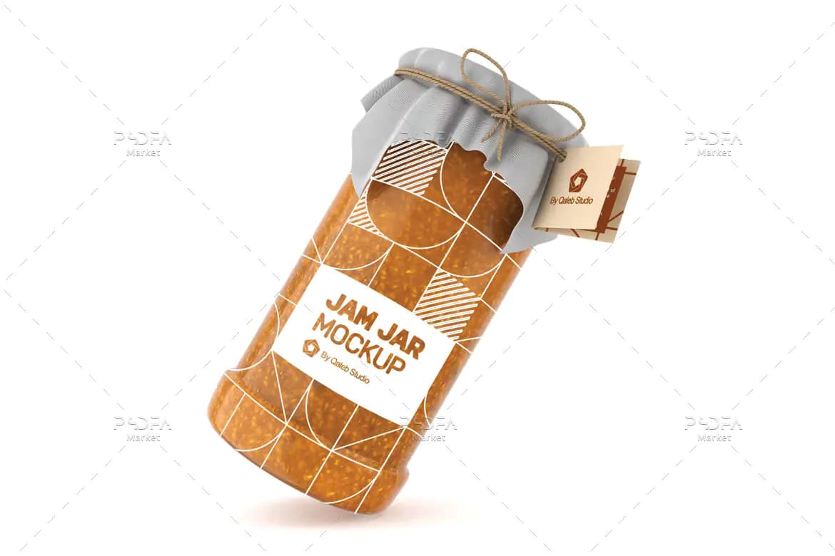 موکاپ شیشه مربا — تصویر ۷