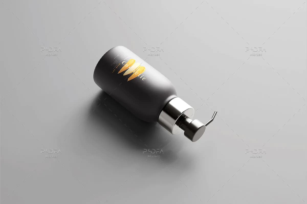 10 موکاپ بطری پمپی آرایشی و بهداشتی شیک و زیبا — تصویر ۶