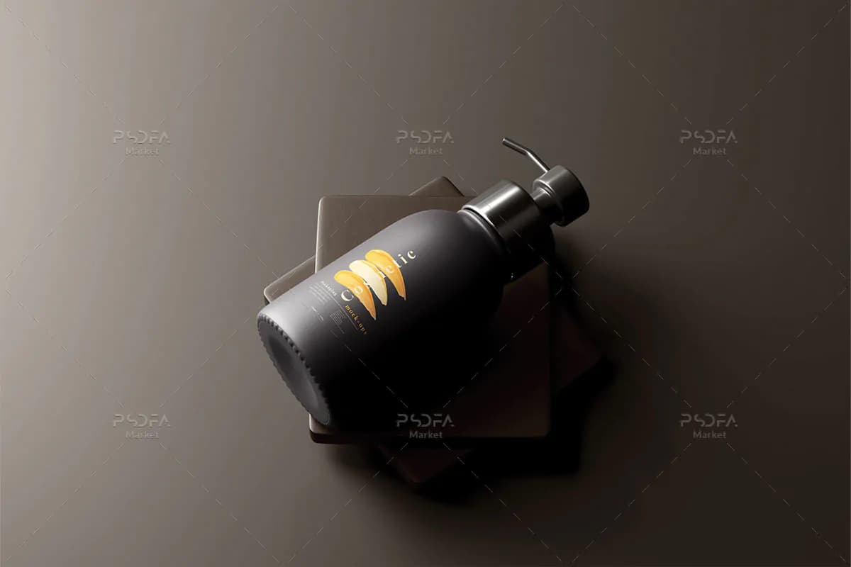 10 موکاپ بطری پمپی آرایشی و بهداشتی شیک و زیبا — تصویر ۷