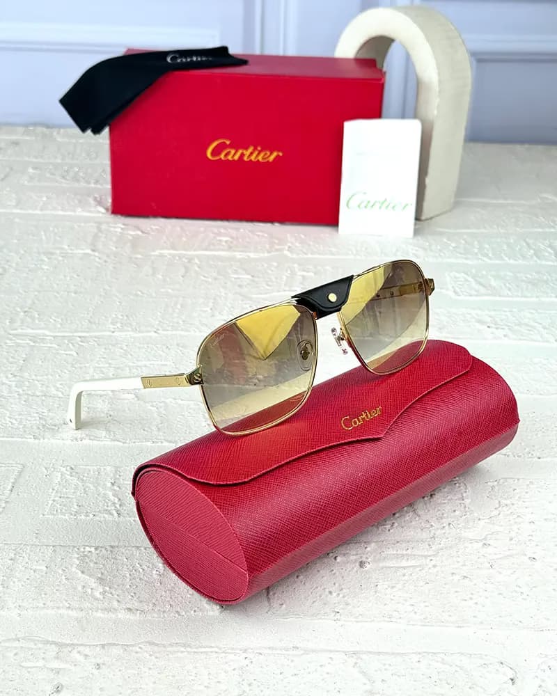 عینک آفتابی مردانه کارتیر مدل CARTIER CT0389S (SL) — تصویر ۲