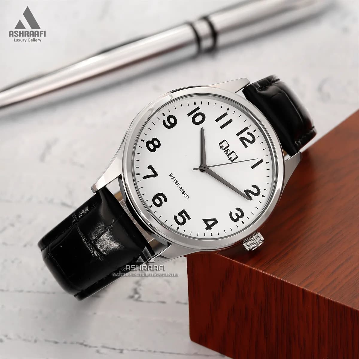 ساعت کیو اند کیو بند چرمی Q&Q Q59A-001PY — تصویر ۴