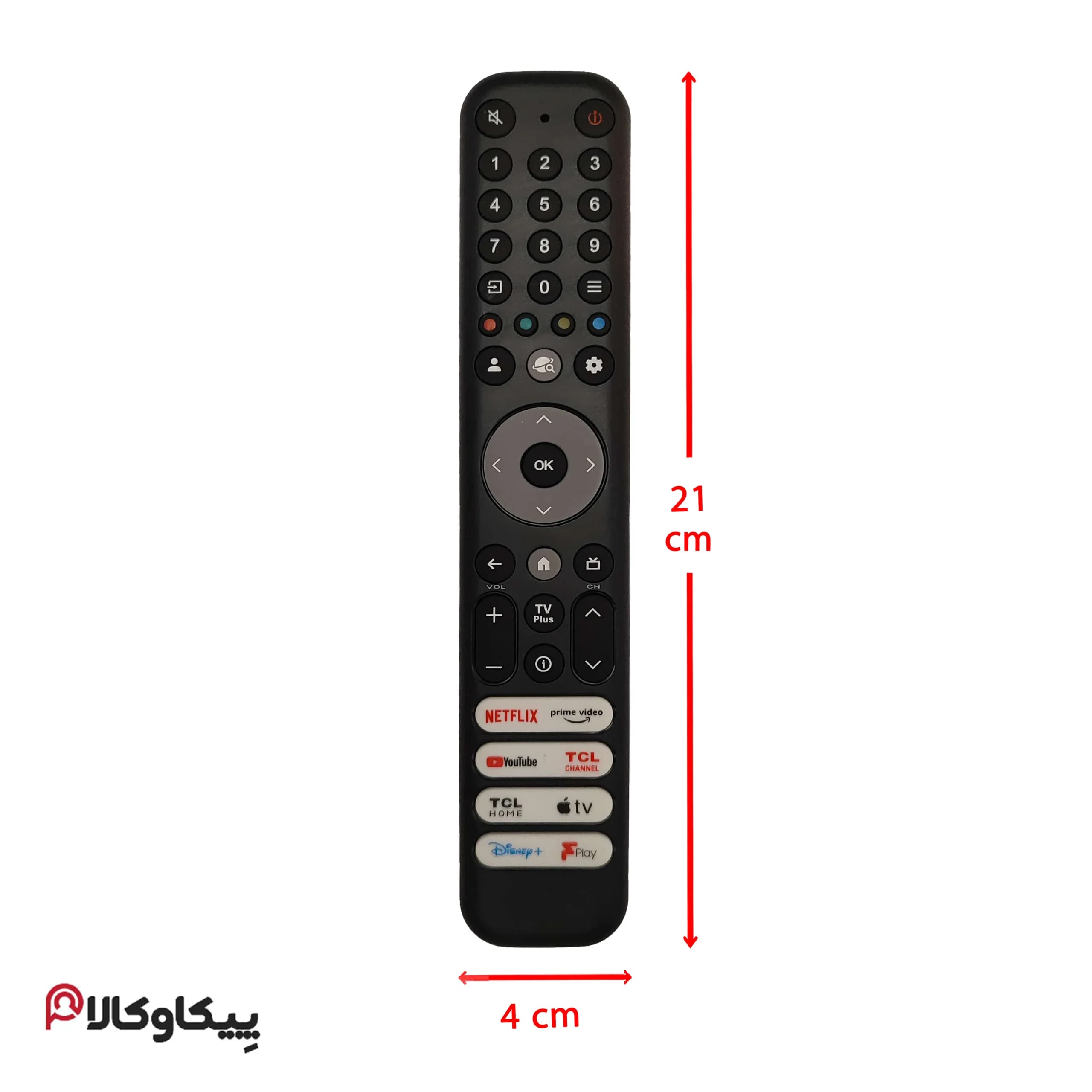 کنترل تلویزیون TCL تی سی ال بیضی جدید — تصویر ۲