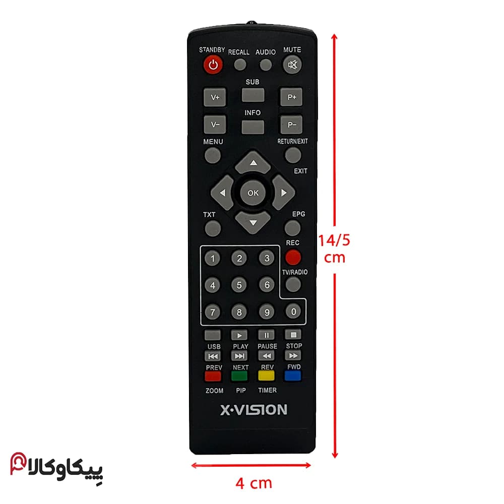 کنترل گیرنده دیجیتال Xvision ایکس ویژن طرح 885 — تصویر ۴