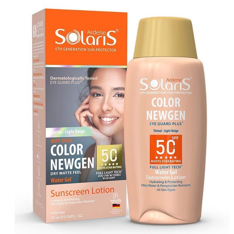 ضد آفتاب رنگی اردن مدل سولاریس SPF 50 (رنگ بژ طبیعی) — تصویر ۳