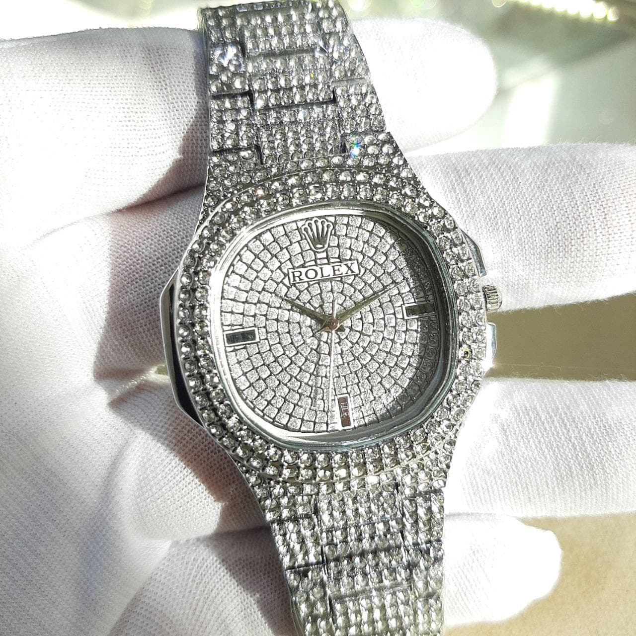 ساعت مچی فول نگین رولکس Rolex Date-Just Diamonds 14VA