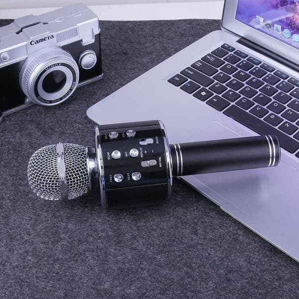 میکروفون اسپیکر بلوتوثی تغییر صدا مدل 858 WS-858 Wireless Microphone Speaker — تصویر ۴