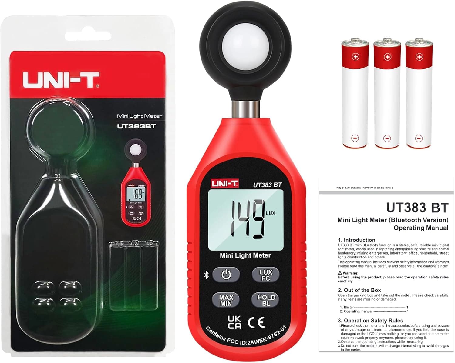 لوکس متر یونی تی | UNI-T مدل UT383BT — تصویر ۸