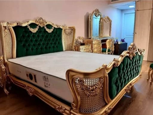 سرویس خواب 2نفره کلاسیک کد 62 با کفی جکدار مبلمان فرنا مدل 1140955
