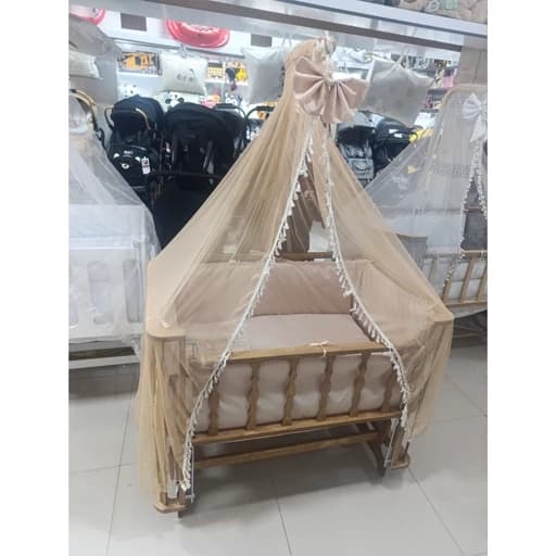 گهواره مدل فرشته سایز 120 در 70 سانت مبلمان فرنا مدل 1140949