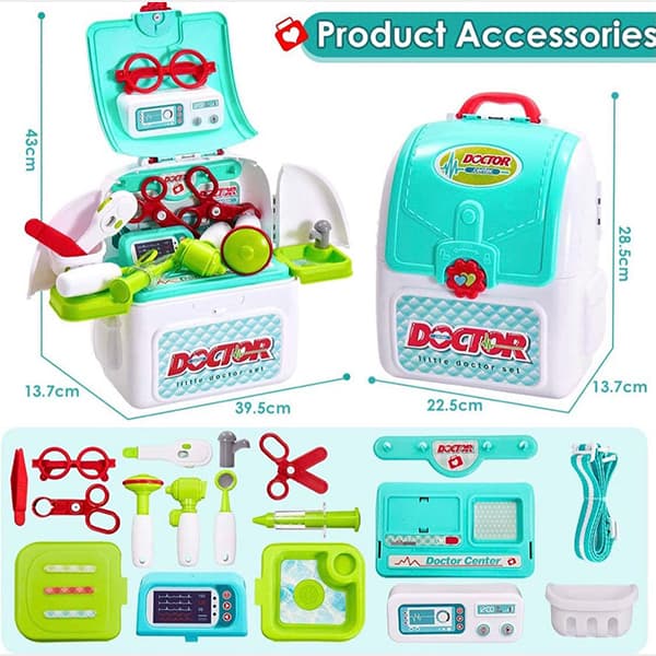 کوله پزشکی Xiong Cheng Doctor Play Set — تصویر ۷