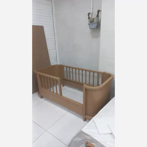 تخت نوزاد نوجوان سرویس خواب نوزاد نوجوان تخت نرده ای مونته سوری جنس چوب و کار رنگ مبلمان فرنا مدل 1140935