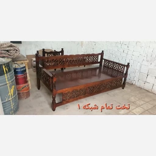 تخت سنتی گره ستاره تمام شبکه 1. هزینه ارسال بصورت پس کرایه مبلمان فرنا مدل 1140905