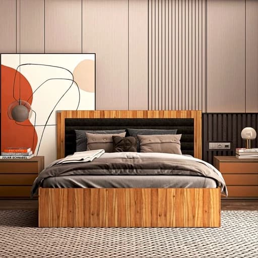 تخت خواب دونفره مدل FH830 سایز 160×200 سانتی متر مبلمان فرنا مدل 1140786