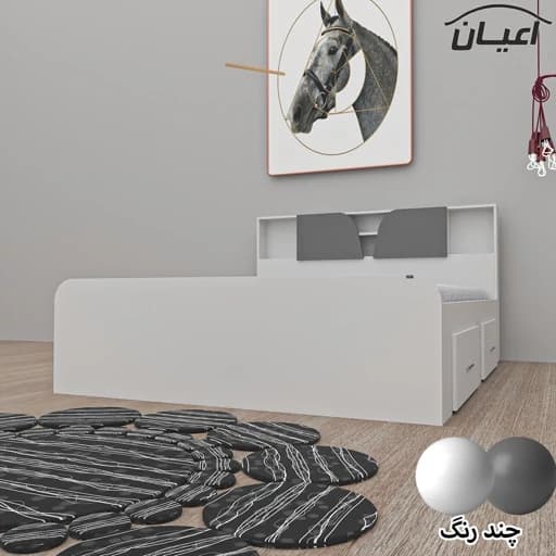 تخت خواب دونفره مدل FH505 سایز 160×200 سانتی متر مبلمان فرنا مدل 1140763