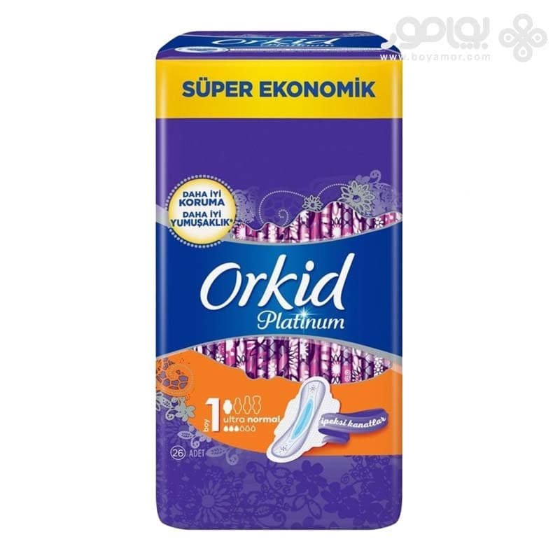 نوار بهداشتی ارکید سری پلاتینیوم مدل ULTRA NORMAL بسته 26 عددی