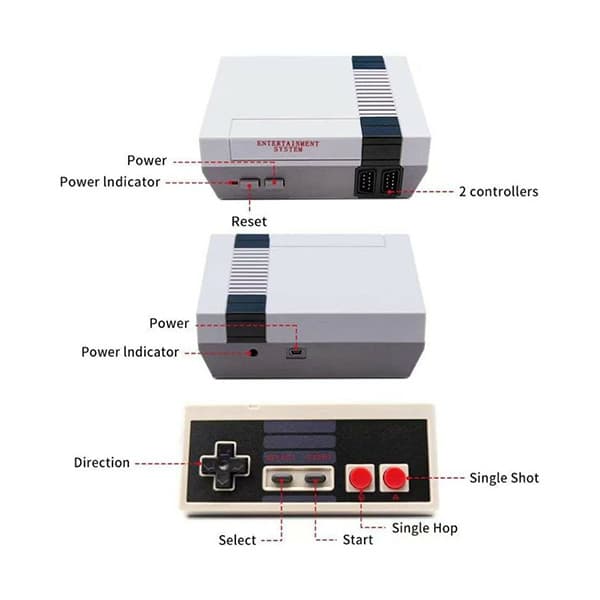 مجموعه کنسول بازی مدل Anniversary Edition 620 Games Built In-Classic — تصویر ۱۰
