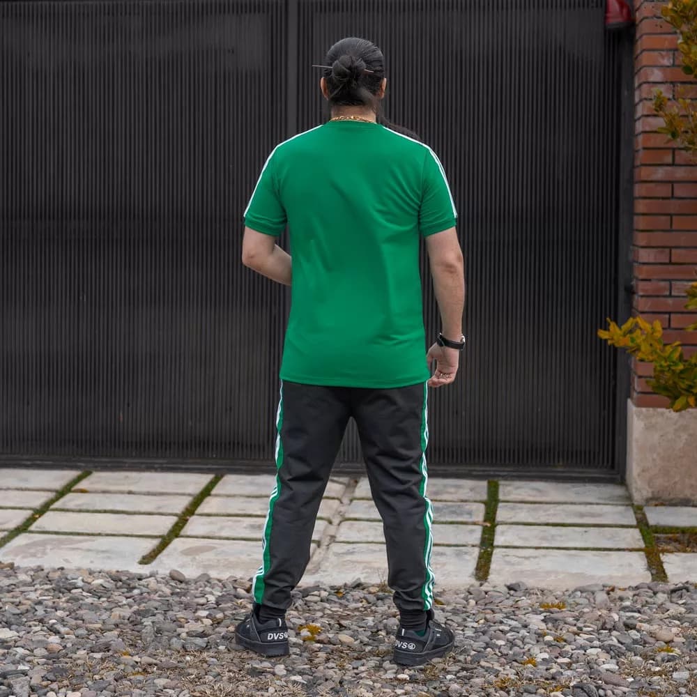 ست تیشرت و اسلش مردانه بالنسیاگا کد 25243 — تصویر ۳