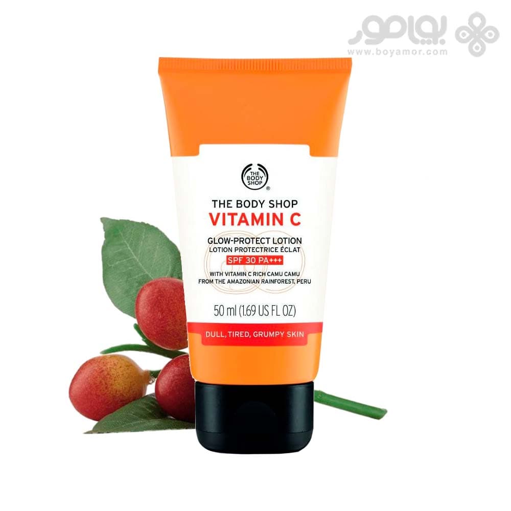 لوسیون ضد آفتاب و روشن کننده بادی شاپ حاوی ویتامین سی SPF30 — تصویر ۲