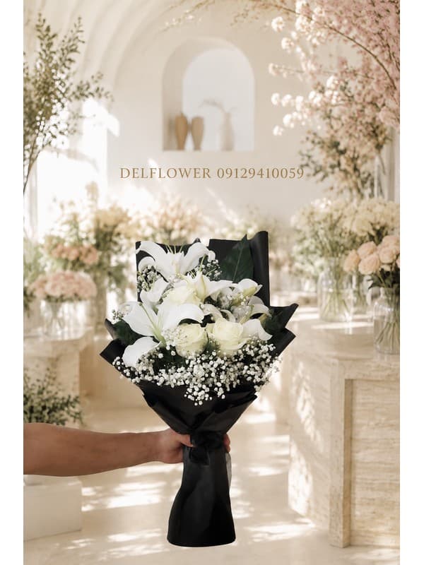 آنلاین تاج گل عقدکنان برای مراسم عقد در بیمارستان لاله