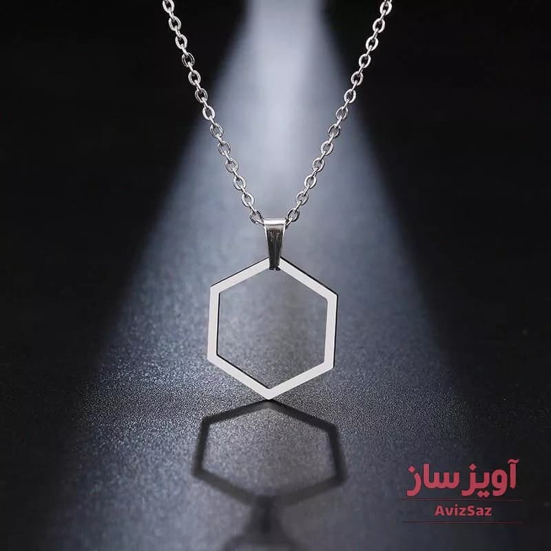 گردنبند شش ضلعی کد 100000