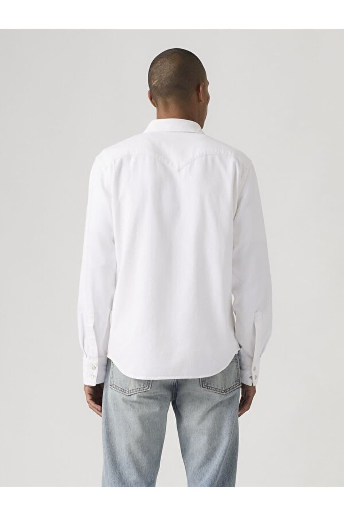 پیراهن لیوایز مردانه پاموک آبی راسته Regular/رگولار | Levi’s 8574401190 PK — تصویر ۳