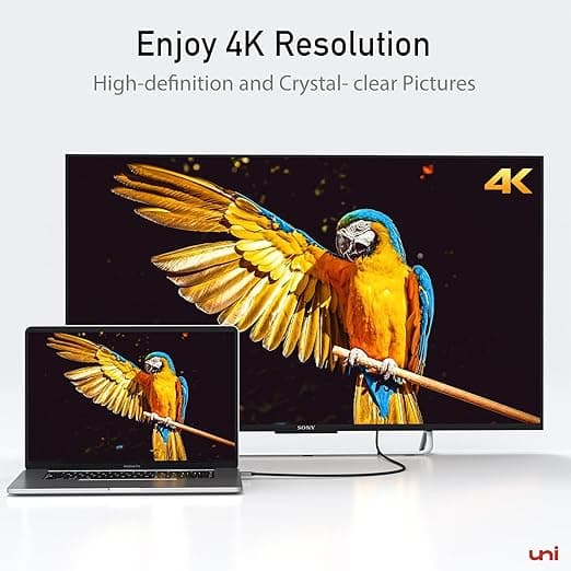 کابل USB C به HDMI، 4K، پرسرعت UNI — تصویر ۶