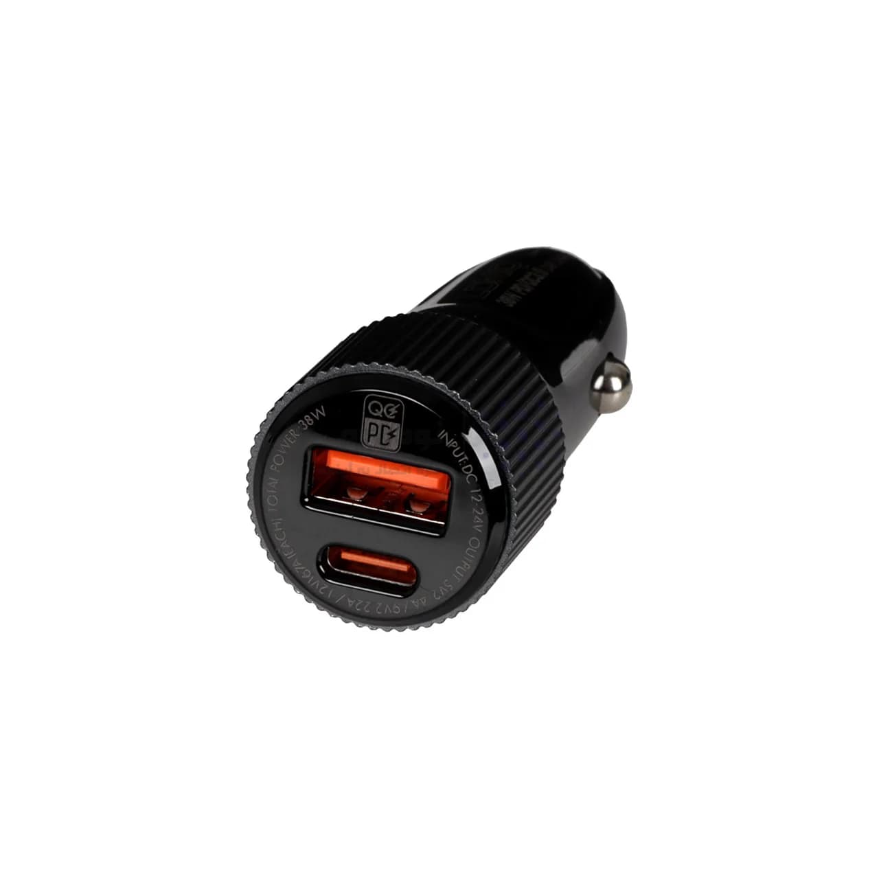 شارژر فندکی فست و PD دو پورت LDNIO مدل C510Q 38W به همراه کابل شارژ Type-C to Type-C – مشکی (اصلی) — تصویر ۳