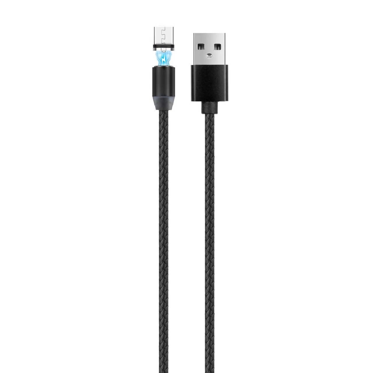 کابل شارژ مگنتی دوکاره Type-C / Lightning – مشکی – فله – MN(بدون پک)
