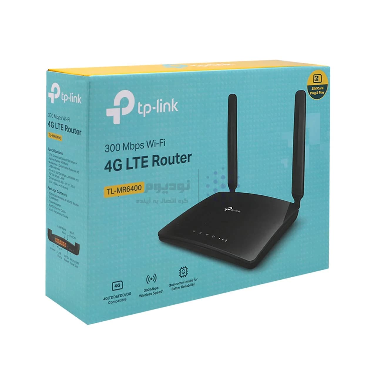 مودم روتر 4G LTE بی سیم TP-Link 300Mbps مدل TL-MR6400 – مشکی (36 ماهه پارس ارتباط) — تصویر ۶